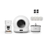 Xenon Smart Akıllı Otomatik Kedi Tuvaleti (Kameralı) Hareket Algılamalı Köpek Mama Kabı (Kameralı) Şarjlı Bataryalı Su Pınarı Sebili ve Filtre (4 Adet) Evcil Hayvan 4'lü Pet Ürünleri Başlangıç Seti