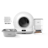 Xenon Smart Akıllı Otomatik Kedi Tuvaleti (Kameralı) Köpek Mama Kabı Besleme Kasesi (Kamerasız) Çelik Su Pınarı Sebili ve Filtre (4 Adet) Evcil Hayvan 4'lü Pet Ürünleri Başlangıç Seti