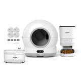 Xenon Smart Akıllı Otomatik Kedi Tuvaleti (Kameralı) Köpek Mama Kabı (Kamerasız) Su Sebili ve Filtre (4 Adet) Evcil Hayvan 4'lü Pet Ürünleri Başlangıç Seti
