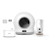 Xenon Smart Akıllı Otomatik Kedi Tuvaleti (Kamerasız) Çelik Köpek Mama Kabı Besleme Kasesi (Kameralı) Su Pınarı Sebili ve Yedek Filtre (4 Adet) Evcil Hayvan 4'lü Pet Ürünleri Başlangıç Seti