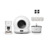 Xenon Smart Akıllı Otomatik Kedi Tuvaleti (Kamerasız) Hareket Algılamalı Köpek Kabı (Kameralı) Şarjlı Bataryalı Su Pınarı Sebili ve Filtre (4 Adet) Evcil Hayvan 4'lü Pet Ürünleri Başlangıç Seti