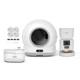 Xenon Smart Akıllı Otomatik Kedi Tuvaleti (Kamerasız) Hareket Algılamalı Mama Kabı Besleme Kasesi (Kameralı) Su Pınarı Sebili ve Yedek Filtre (4 Adet) Evcil Hayvan 4'lü Pet Ürünleri Başlangıç Seti