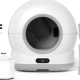 Xenon Smart Akıllı Otomatik Kedi Tuvaleti Paslanmaz Çelik Kaseli 4LT Hazneli Mama Kabı Led Işıklı Su Pınarı ve Filtre 4'lü Pet Seti