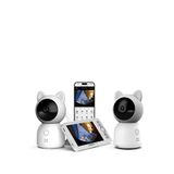 Xenon Smart Baby Camera Monitörlü Çoklu İzleme Ve Sesli İletişim 5"" 2 Adet Akıllı Bebek Kamerası - Beyaz