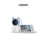Xenon Smart Bebek Kamerası 3Mp 5" Lcd Monitör, Mobil Kontrol, Ninni, Hareket Algılama, Gece Görüş (Mavi-X7202)