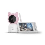 Xenon Smart Bebek Kamerası 3Mp 5" Lcd Monitör, Mobil Kontrol, Ninni, Hareket Algılama, Gece Görüş (Pembe-X7202)