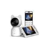 Xenon Smart Bebek Kamerası 3Mp 5" Monitör, Mobil Takip, Ağlama Algılama, 360 Derece Gece Görüş, Rgb Lambalı (X7202)