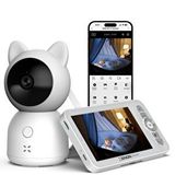 Xenon Smart Bebek Kamerası 3MP | 5"" Monitör, Mobil Takip, Ağlama Algılama, 360° Gece Görüş, RGB Lambalı (X7202)