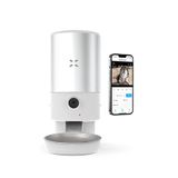 Xenon Smart Çelik Geniş Hazneli Wi-fi Mobil Uygulama Uzaktan Kontrol 1080 P Kamera Premium Akıllı Otomatik Mama Kabı 5 L - Beyaz