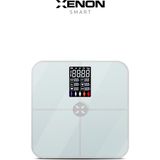 Xenon Smart Dijital Nabız Ölçerli Akıllı Tartı Yağ Kemik Kas Kütlesi Ölçen Vücut Veri Analiz Ölçümlü Akıllı Baskül X8702 - Beyaz