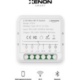 Xenon Smart İki Çıkışlı Akıllı Anahtar İkili Switch Mobil Uygulama Denetimli Akıllı Anahtar Modülü (Wi-Fi 2.4 GHz) X7014 - Beyaz - 1 Adet