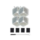 Xenon Smart Kedi Su Pınarı Filtre Seti (X8657 Uyumlu) | 4+4 Karbon Sünger Filtre + Temizlik Fırçası (X8813)