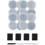 Xenon Smart Kedi Su Pınarı Filtre Seti (X8658 Uyumlu) | 4+4 Karbon Sünger Filtre + Temizlik Fırçası (X8814) - Açık Bej