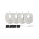 Xenon Smart Kedi Su Pınarı Filtresi X8652 ve X8653 Uyumlu | 4'lü Set Fırça ve Süngerli Yedek Parça X8783