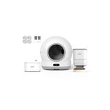 Xenon Smart Kedi Tuvaleti (Kameralı), Mama Kabı (Çelik Kase) 4L, Su Pınarı (Şeffaf) Ve Yedek Filtre 4'Lü Set