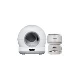 Xenon Smart Kedi Tuvaleti Ve Mama Kabı 2'Li Set Wifi, 72L Otomatik Kedi Tuvaleti, Çelik Mama Kabı, Mobil Kontrol