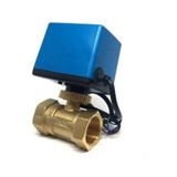 Xenon Smart Motorlu Küresel Su Vanası DN20, 220V Senkron Motorlu Vana Mavi