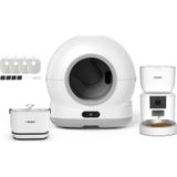 Xenon Smart Otomatik Kedi Tuvaleti 72L, Mama Kabı (Kameralı), Kedi Su Pınarı (Kablosuz) Ve Filtre 4’Lü Set