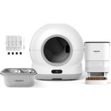 Xenon Smart Otomatik Kedi Tuvaleti 72L, Otomatik Mama Kabı, Kedi Su Pınarı (Çelik) ve Filtre | 4’lü Set