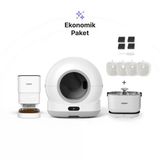 Xenon Smart Otomatik Kedi Tuvaleti (Kameralı), Otomatik Mama Kabı, Su Pınarı (Kablosuz) Ve Filtre 4'Lü Set