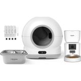 Xenon Smart Otomatik Kedi Tuvaleti, Mama Kabı (Kameralı), Kedi Su Pınarı (Çelik) Ve Filtre 4'Lü Set