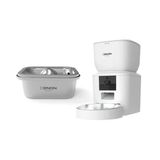 Xenon Smart Otomatik Mama Kabı (Kameralı) Ve Kedi Su Pınarı (Çelik) | 2’Li Set, Wifi, Mobil Kontrol