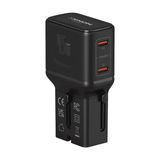 Xenon Smart Priz Dönüştürücü | 45W Gan Hızlı Şarj, 200+ Ülke, 2X Usb-C, Pd Pps, Seyahat Adaptörü (X6409)