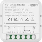 Xenon Smart Tek Çıkışlı Smart Switch Tekli Akıllı Röle Tek Kanal Anahtar Modülü (Wi-Fi 2.4 GHz) X7012 - Beyaz - 1 Adet
