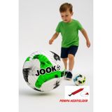 Xeox Futbol Topu Pompa Hediyeli Sert Zemin ve Halı Saha Topu - Yeşil - Beyaz