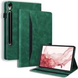 XFashion Samsung Galaxy Tab S9 Fe Plus Tablet Kılıfı Cüzdan Standı Iş Deri Kapak (Yurt Dışından) - renk - Yeşil