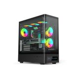 XGAMING GHOST V938 6*120MM ARGB FAN ATX GAMING Case 750W 80+Bronze Type C*1+USB3.0*1+USB2.0*1