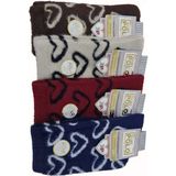 Xgri Polo; Yumoş Peluş Yıkamalı Kokulu Kışlık Soket Çorap; Asorti 4'lü Setler; (36-40) - 36 - 40