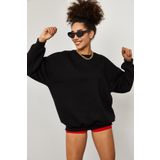 Xhan 02 1YZK8-12024 Siyah Kadın Sweatshirt