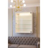 xhomedekor Vitrin gümüşlük 70X60x25