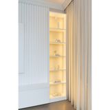xhomedekor XHOME (%100 mdf) 200x40x25 vitrin tv ünitesi yanı gümüşlük