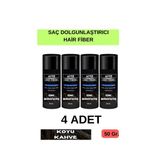 xi10 4 ADET Saç Dolgunlaştırıcı Koyu Kahve Saç Tozu 50 Gr. Dark Brown Hair Fiber Topik