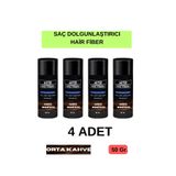 xi10 4 ADET Saç Dolgunlaştırıcı Orta Kahve Saç Tozu 50 Gr. Med Brown Hair Fiber Topik