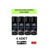 xi10 4 ADET Saç Dolgunlaştırıcı Siyah Saç Tozu 50 Gr. Black Hair Fiber Topik