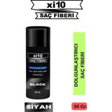 XI10 50 Gr. Siyah - Black Hair Fiber Saç Tozu Topik - Topaklanma Yapmaz
