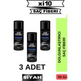 XI10 Dolgunlaştırıcı Saç Tozu Topik Siyah 3 Adet x 50 gr