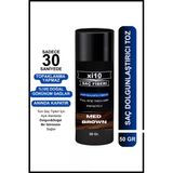 xi10 Saç Dolgunlaştırıcı Orta Kahve (Med Brown) Saç Tozu 50 Gr. Hair Fiber Topik