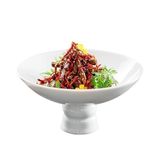 XIAOLZSL Makarna Kaseleri Meze Tabakları Seramik Yemek Kasesi Sofra Takımları Sebze Tabakları Yüksek Ayaklar Meyve Salatası Kaseleri Çorba Havzası Restoran Atıştırmalık Tatlılar Tepsi Partiler için