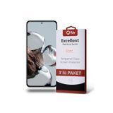 Xiaomi 12T ile Uyumlu Kırılmaz Temperli Ekran Koruyucu Cam Ekonomik 3'lü Paket