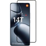 Xiaomi 14T Kırılmaz Cam 5d Tam Kaplayan 9h Temperli Ekran Koruyucu - Siyah - Şeffaf