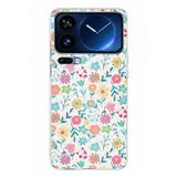 Xiaomi 17 Pro Max Uyumlu Dekoratif Çiçekler Baskılı Silikon Kılıf