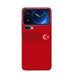 Xiaomi 17 Pro Max Uyumlu Türk Milli Takım Izgara Desenli Forma Baskılı Silikon Kılıf Renkli renkli
