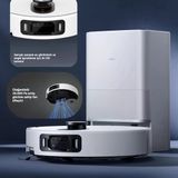 Xiaomi 20000PA Omni Istasyonlu Aı Kamera Engel Algılama Dtof Radar 80°c Sıcak Su Paspas Yıkama Robot Süpürge Beyaz
