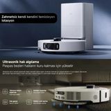 Xiaomi 20000Pa Yapay Zeka Destekli Otomatik Toz Boşaltma Sıcak Su Yıkama Akıllı Robot Süpürge