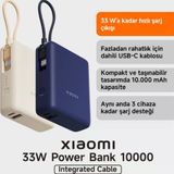 Xiaomi 33W Powerbank 10000Mah Yüksek Hızlı Dahili Kablo Kompakt Tasarım (Xiaomi Türkiye Garantili)