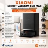 Xiaomi 8000 Pa Emiş Gücü ile Evinizin Temizlikten Sorumlu Bakıcısı, X20 Max Robot Süpürge - Siyah